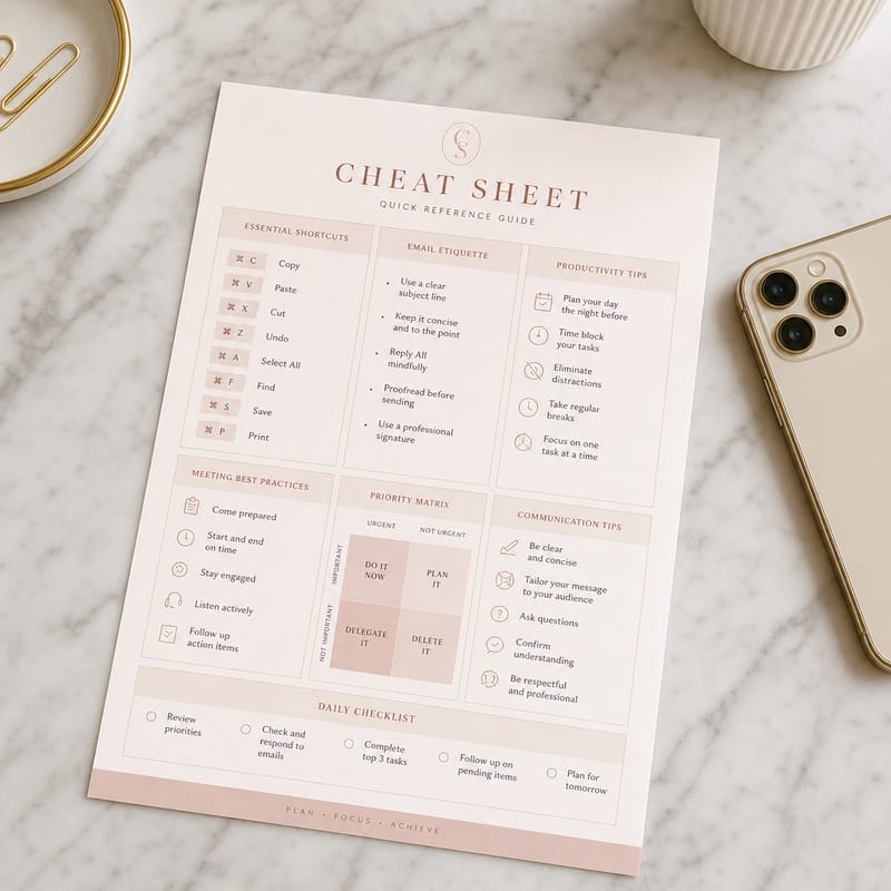 Conversation flow cheat sheet